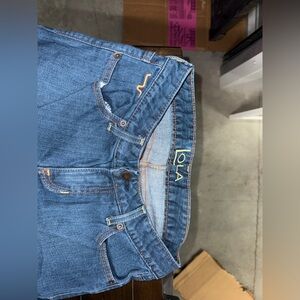 NWOT Kimes Lola Raw Hem Flare Jeans